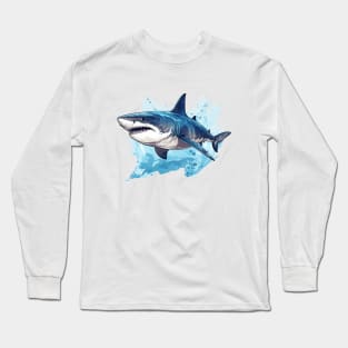 Blue Shark Long Sleeve T-Shirt